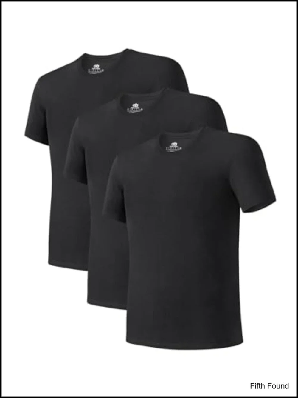 Men's Bamboo Rayon Crew Neck Undershirts 3 Pack Moisture Wicking Cooling